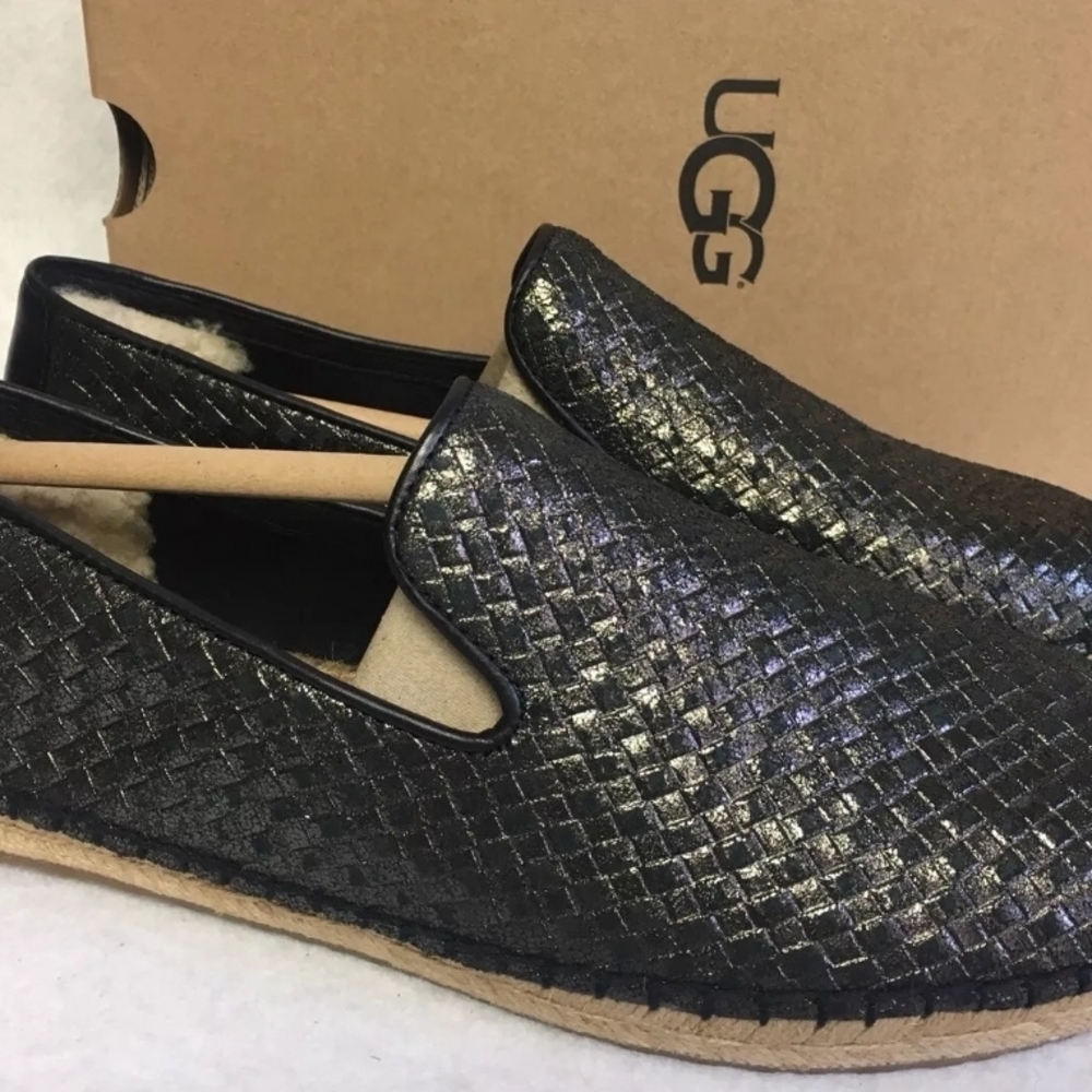 UGG Womens Black Slip-On Shoes